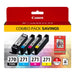 Canon Canon PGI-270 / CLI-271 Black/Cyan/Magenta/Yellow Standard Yield Original OEM Ink Cartridge Multi-Pack, 4-pack