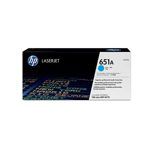 HP 651A CE341A Cyan Standard Yield Original LaserJet Toner Cartridge