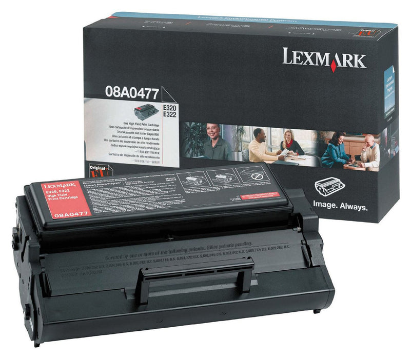 Lexmark 08A0477 Black High Yield Toner Cartridge