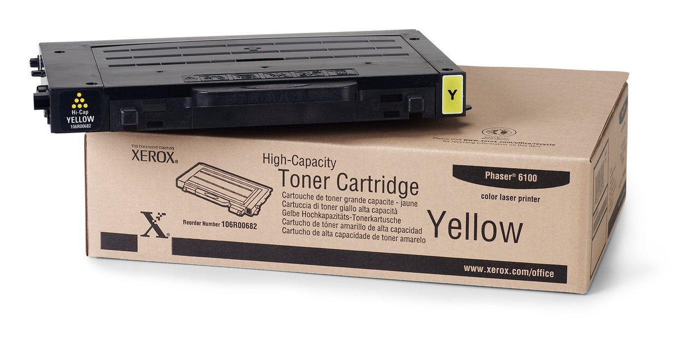 Xerox 106R00682 Yellow High Yield Toner Cartridge