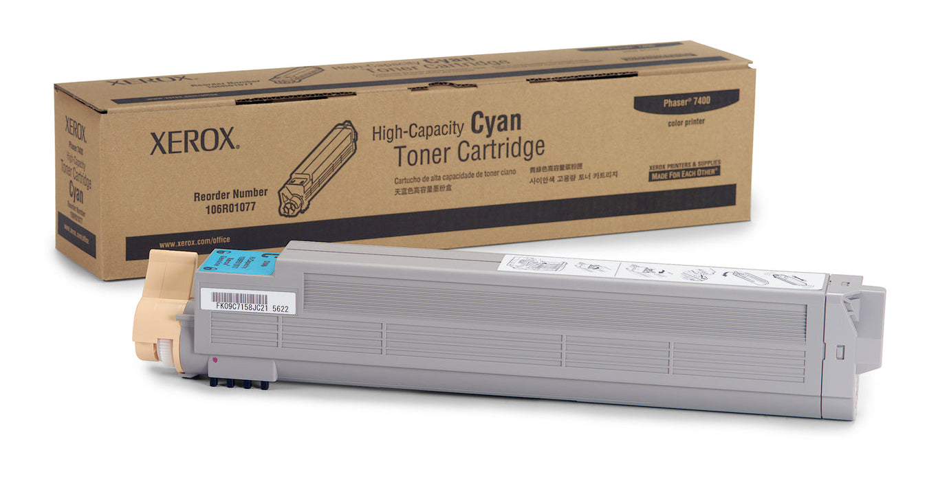 Xerox 106R01077 Cyan High Yield Toner Cartridge