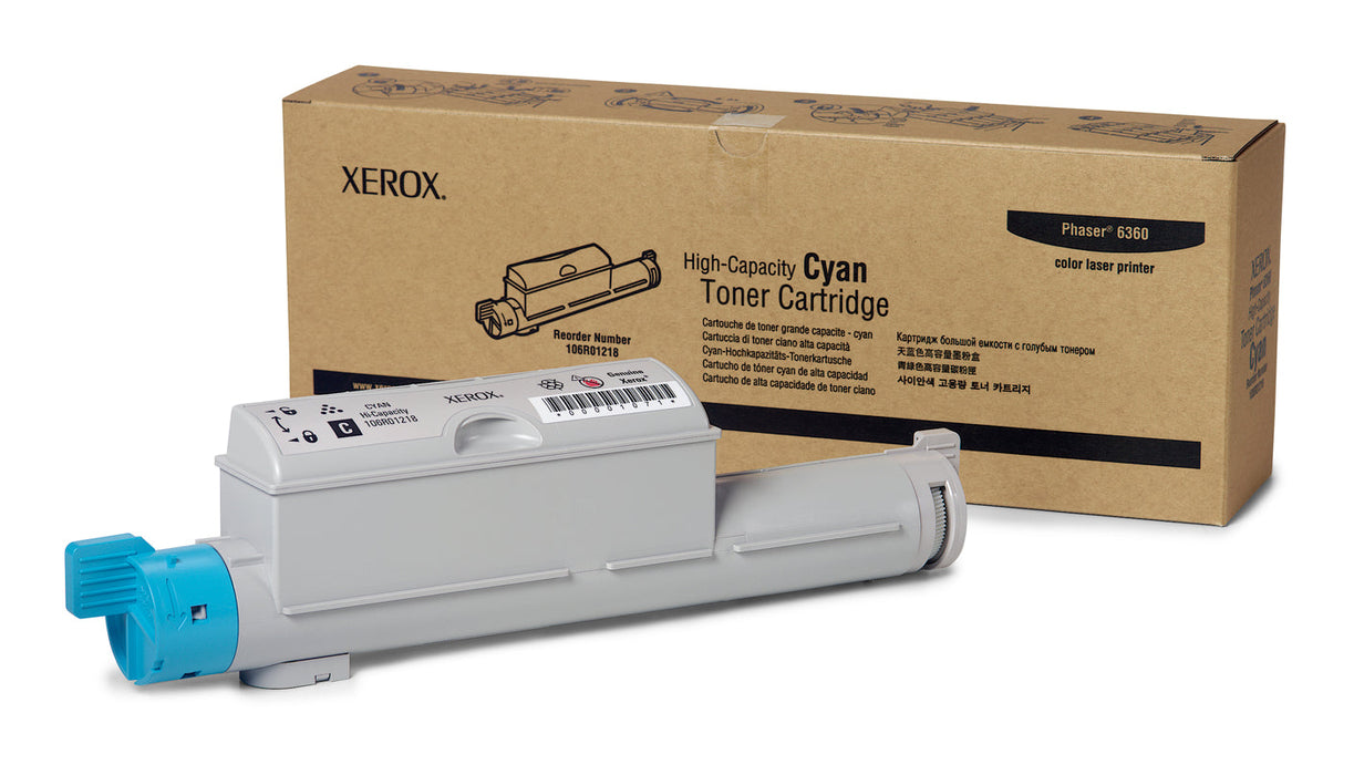 Xerox 106R01218 Cyan High Yield Toner Cartridge
