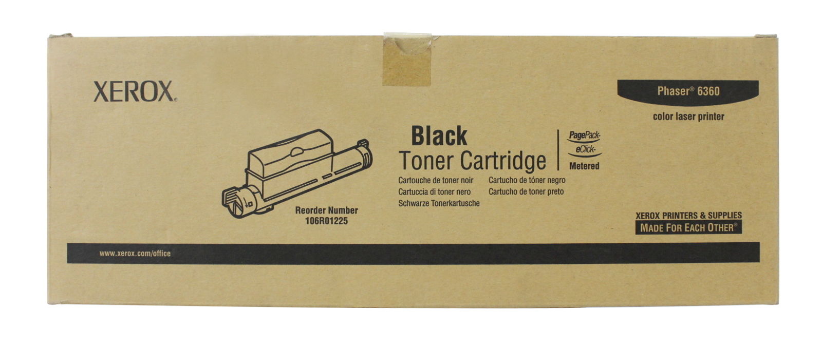 Xerox 106R01225 Black Metered Toner Cartridge