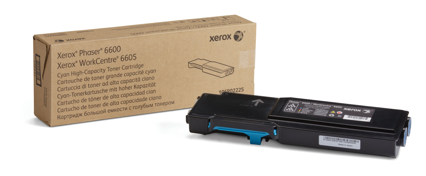 Xerox 106R02225 Cyan High Yield Toner Cartridge