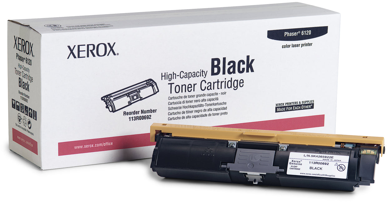 Xerox 113R00692 Black High Yield Toner Cartridge