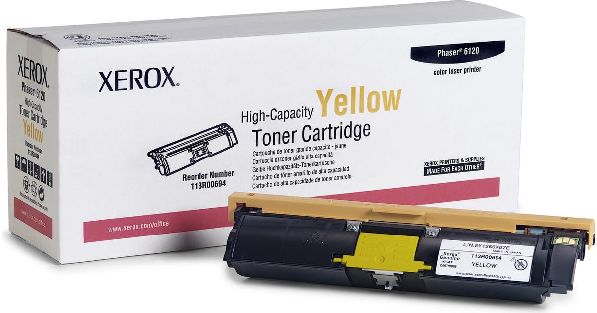 Xerox 113R00694 Yellow High Yield Toner Cartridge
