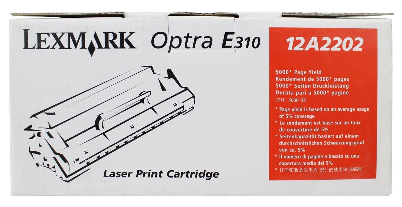 Lexmark 12A2202 Black Toner Cartridge