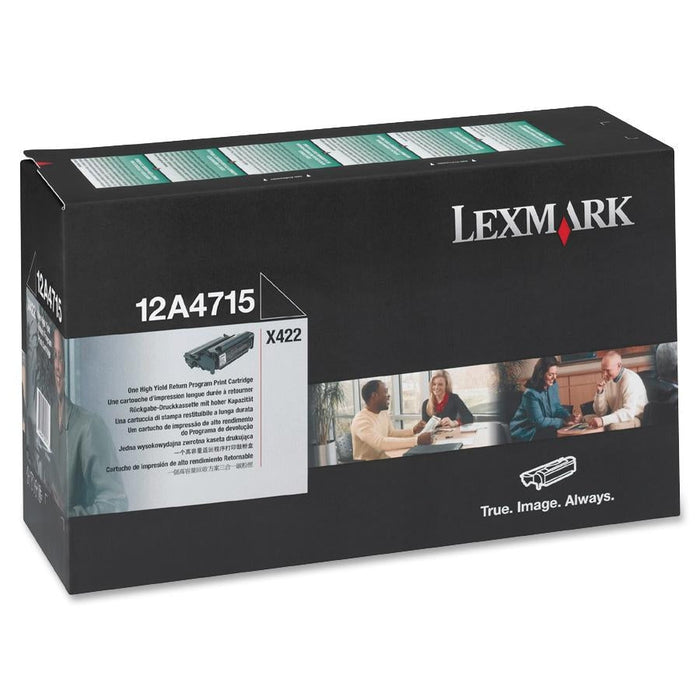Lexmark 12A4715 Black High Yield Return Program Toner Cartridge