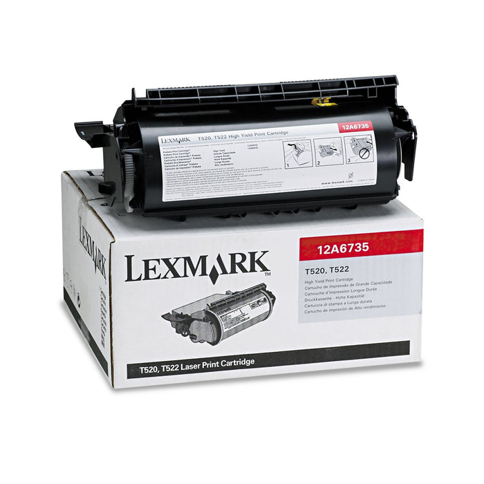 Lexmark 12A6735 Black High Yield Toner Cartridge