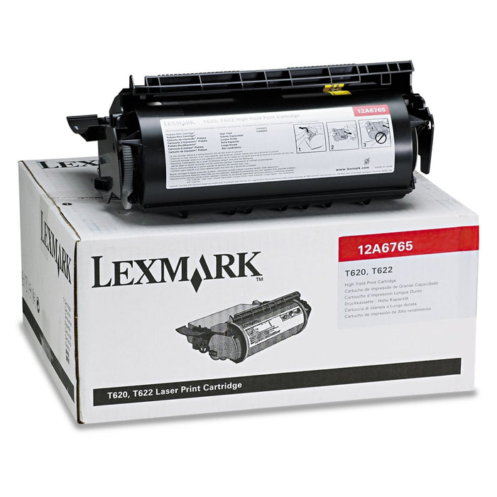 Lexmark 12A6765 Black High Yield Toner Cartridge