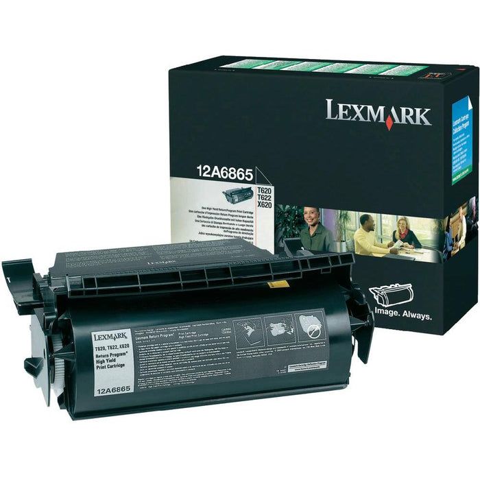 Lexmark 12A6865 Black Return Program Toner Cartridge