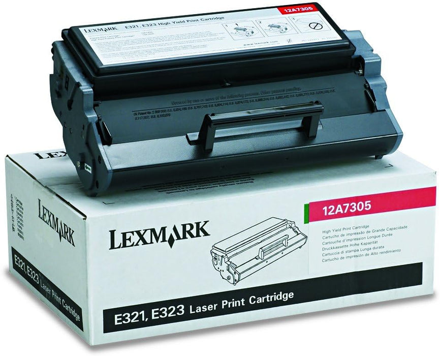 Lexmark 12A7305 Black High Yield Toner Cartridge