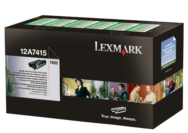 Lexmark 12A7415 Black High Yield Return Program Toner Cartridge