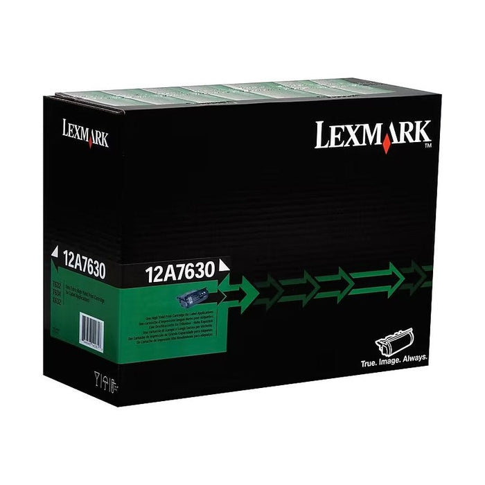 Lexmark 12A7630 Black Extra High Yield Return Program Toner Cartridge