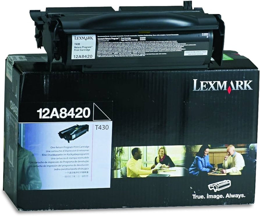 Lexmark 12A8420 Black Return Program Toner Cartridge