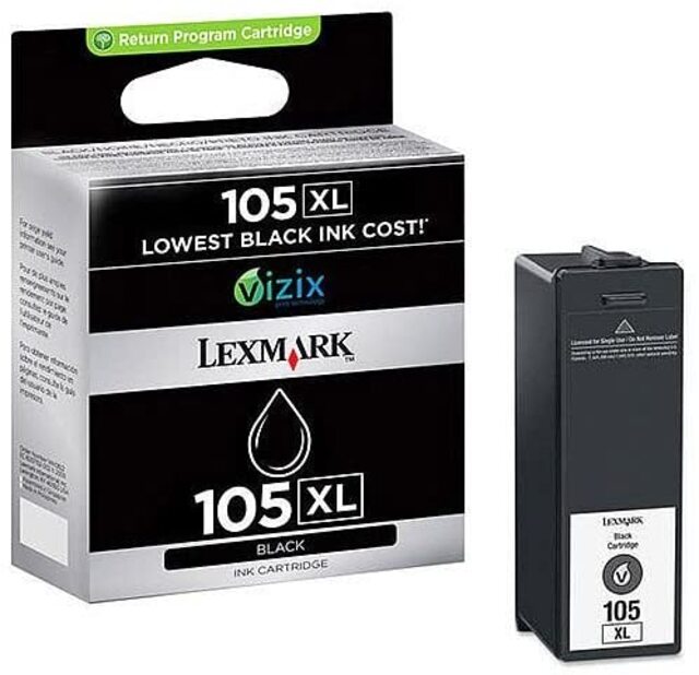 Lexmark 14N0822 Black High Yield Return Program Ink Cartridge