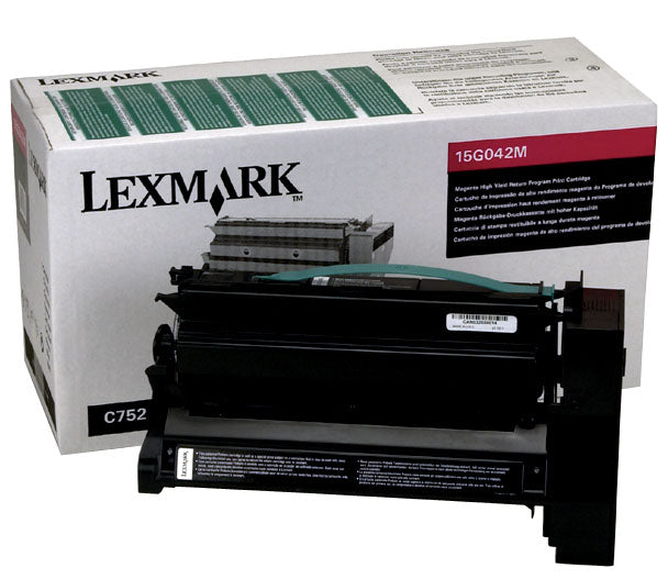 Lexmark 15G042M Magenta High Yield Return Program Toner Cartridge