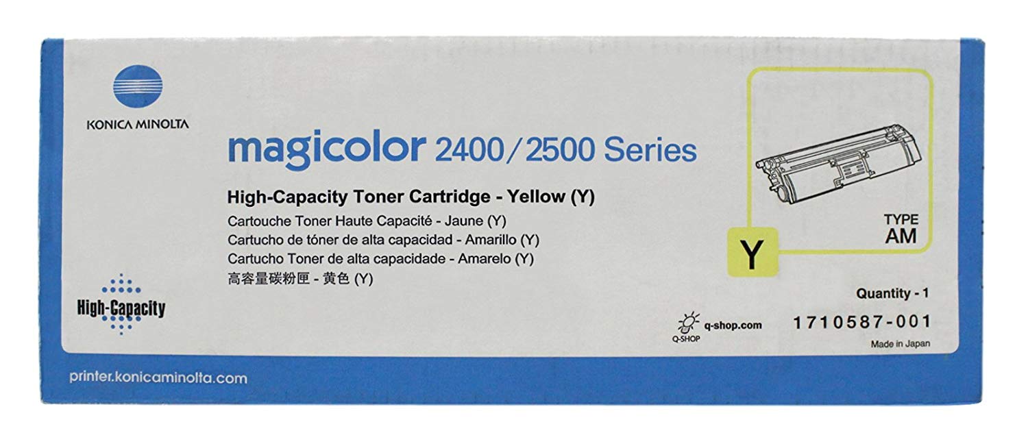 Konica Minolta 1710587-001 Yellow Toner Cartridge
