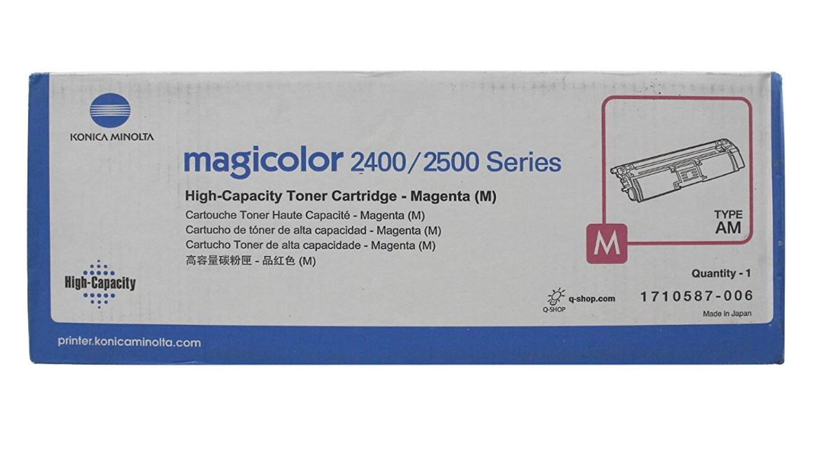 Konica Minolta 1710587-006 Magenta High Yield Toner Cartridge
