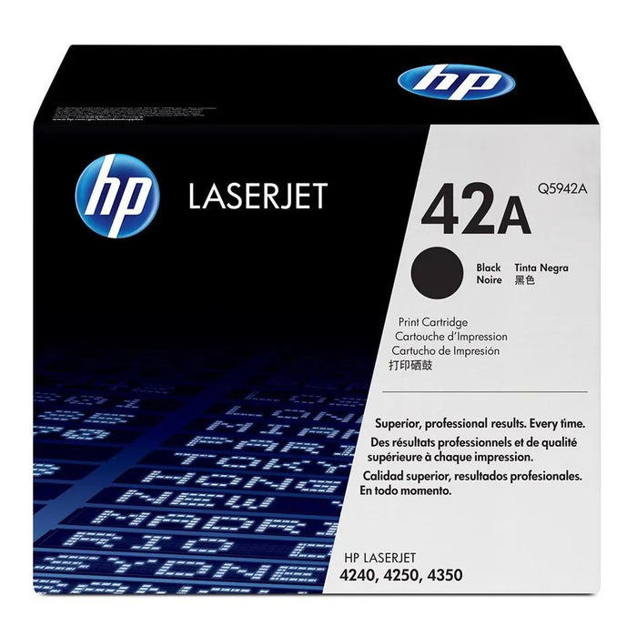 HP 42A Q5942A Black Standard Yield Original LaserJet Toner Cartridge – 10,000 Pages