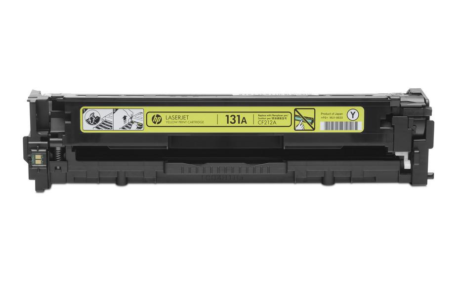 HP 131A CF212A Yellow Standard Yield Original LaserJet Toner Cartridge – 1,800 Pages