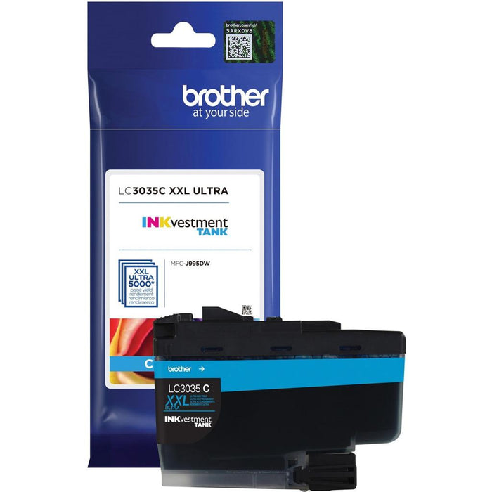 Brother LC3035C Cyan Ultra High-Yield INKvestment Tank Original Ink Cartridge