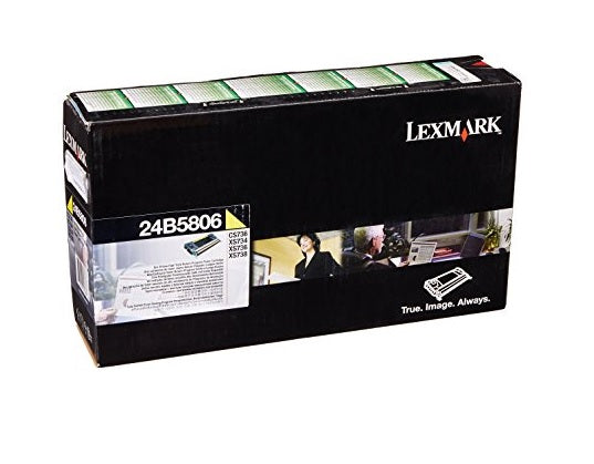 Lexmark 24B5806 Yellow Extra High Yield Return Program Toner Cartridge