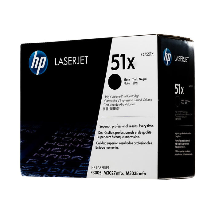 HP 51X Q7551X Black High-Yield Original Toner Cartridge - 13,000 pages (ISO/IEC 19752)