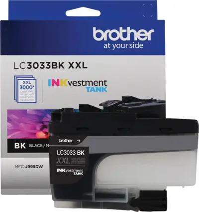Brother LC3033BKS Black Super High-Yield INKvestment Tank Original Ink Cartridge