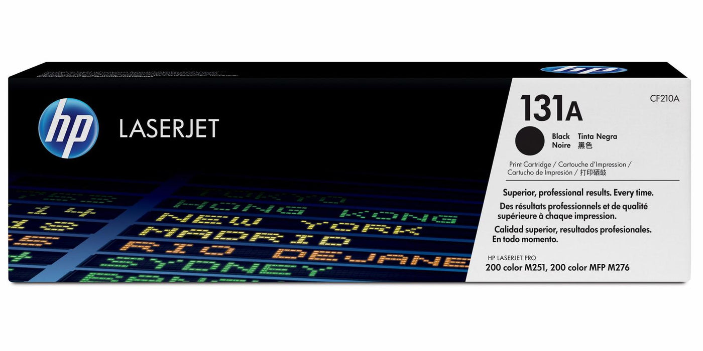 HP 131A CF210A Black Standard Yield Original LaserJet Toner Cartridge – 1,600 Pages