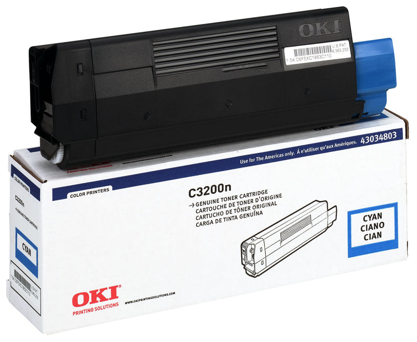 OKI 43034803 Cyan Toner Cartridge