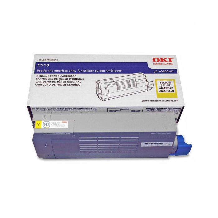 OKI 43866101 Yellow High Yield Toner Cartridge