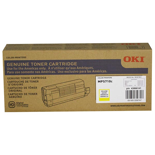 OKI 43866141 Yellow Toner Cartridge
