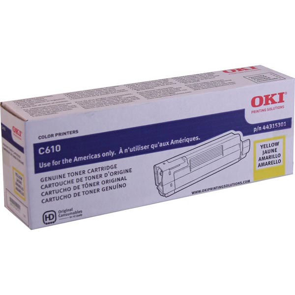 OKI 44315301 Yellow Toner Cartridge