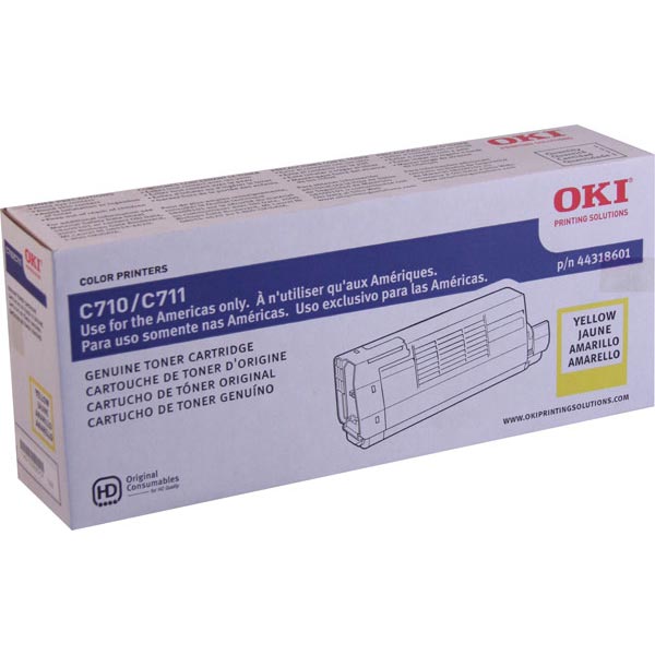OKI 44318601 Yellow Toner Cartridge
