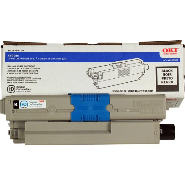 OKI 44469802 Black High Yield Toner Cartridge