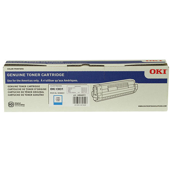 OKI 44844511 Cyan Toner Cartridge