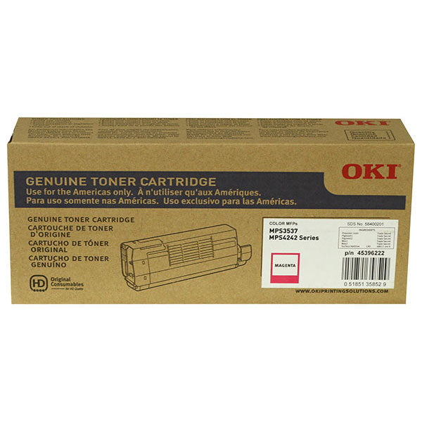 OKI 45396222 Magenta Toner Cartridge