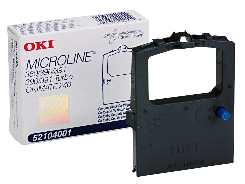 OKI 52104001 Black Printer Ribbon Cartridge