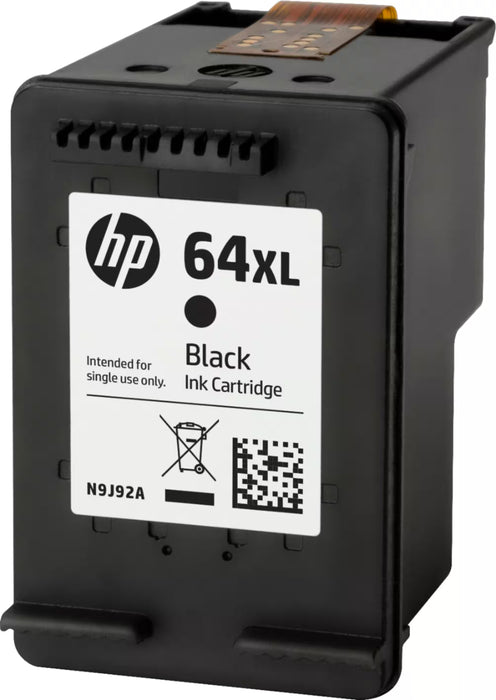 HP 64XL High-Yield Black Original Ink Cartridge — N9J92AN