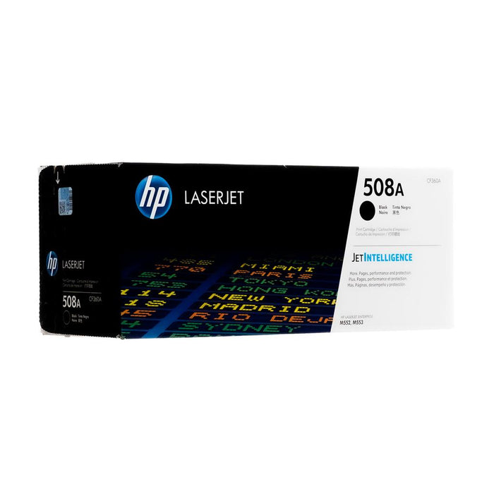 HP 508A CF360A Black Standard Yield Original LaserJet Toner Cartridge