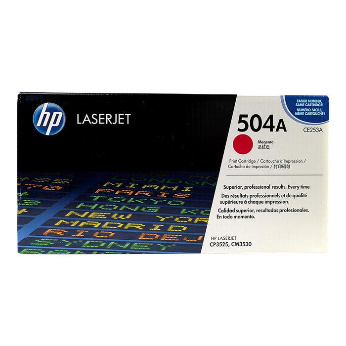 HP 504A CE253A Magenta Standard Yield Original LaserJet Toner Cartridge – 7,000 Pages