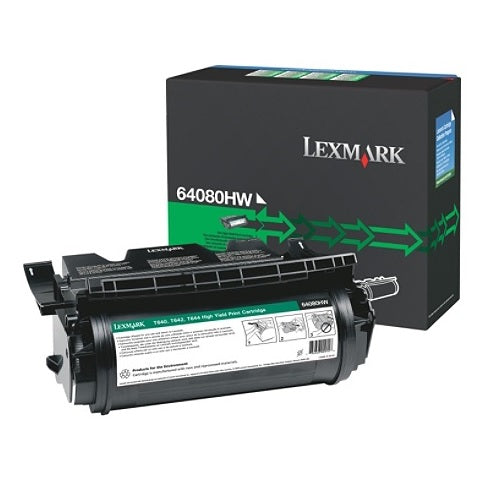 Lexmark 64080HW Black High Yield Toner Cartridge