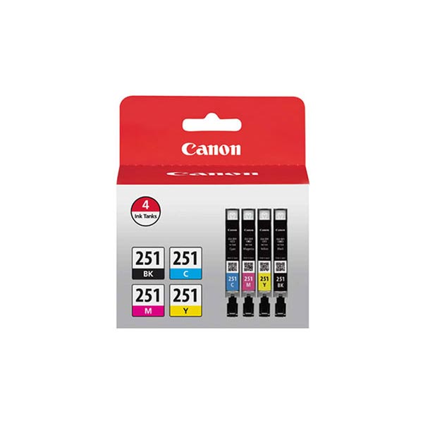 Canon 6513B004 Cyan / Magenta / Yellow / Black Ink Cartridge