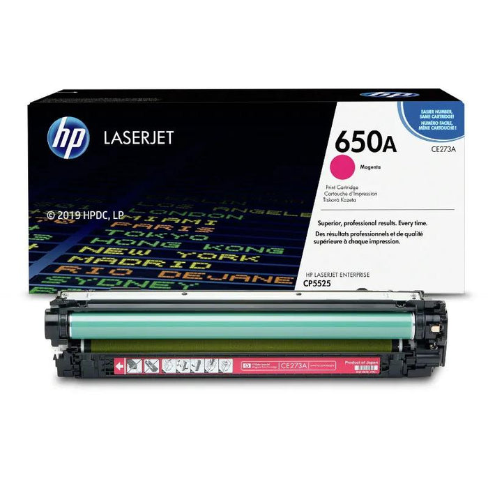 HP 650A CE273A Magenta Standard Yield Original LaserJet Toner Cartridge