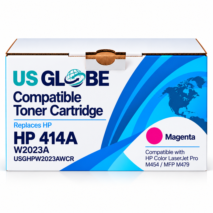 US Globe HP 414 (USGHPW2023AWCR) Magenta Compatible Non-OEM Toner Cartridge