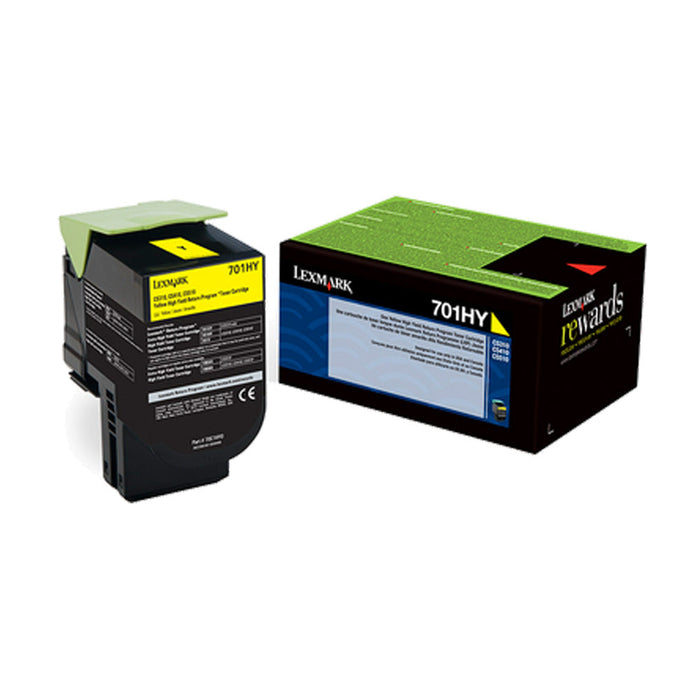 Lexmark 70C1HY0 Yellow High Yield Return Program Toner Cartridge