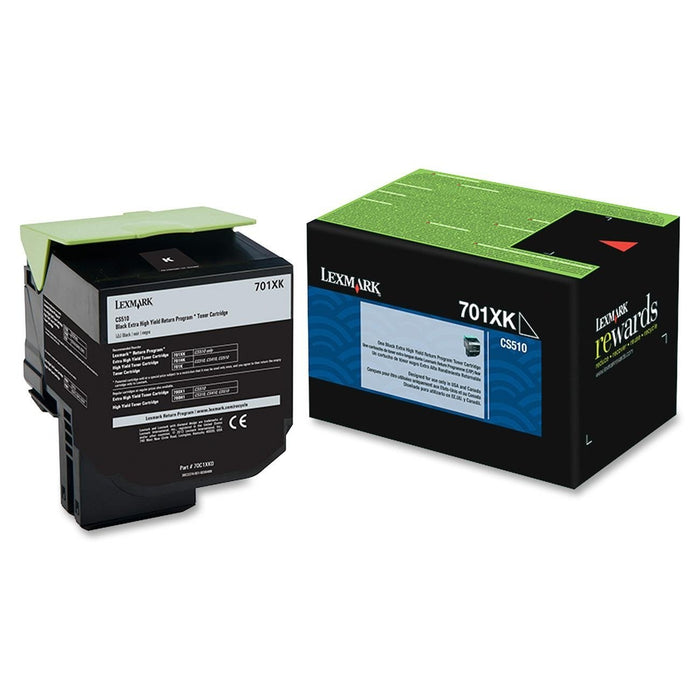 Lexmark 70C1XK0 Black Extra High Yield Return Program Toner Cartridge