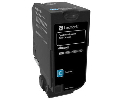 Lexmark 74C10C0 Cyan Return Program Toner Cartridge