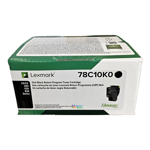 Lexmark 78C10K0 Black Standard Yield Original OEM Toner Cartridge